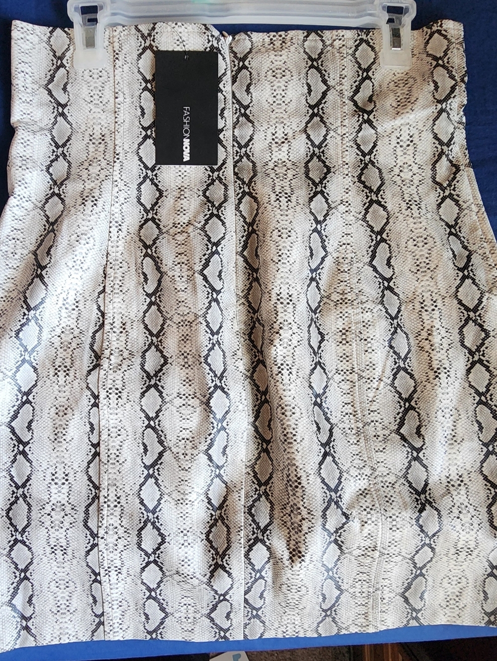 Fashion Nova Snake Print Mini Skirt